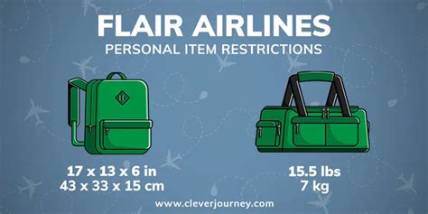 flair airlines personal item size